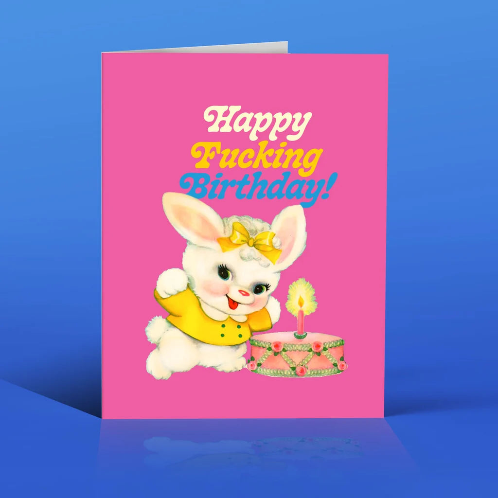 CARD - HAPPY FING BDAY CUTE