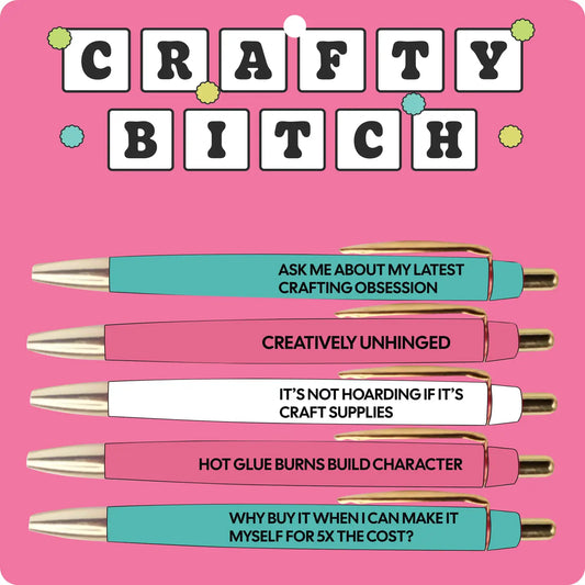 PEN SET - CRAFTY BITCH