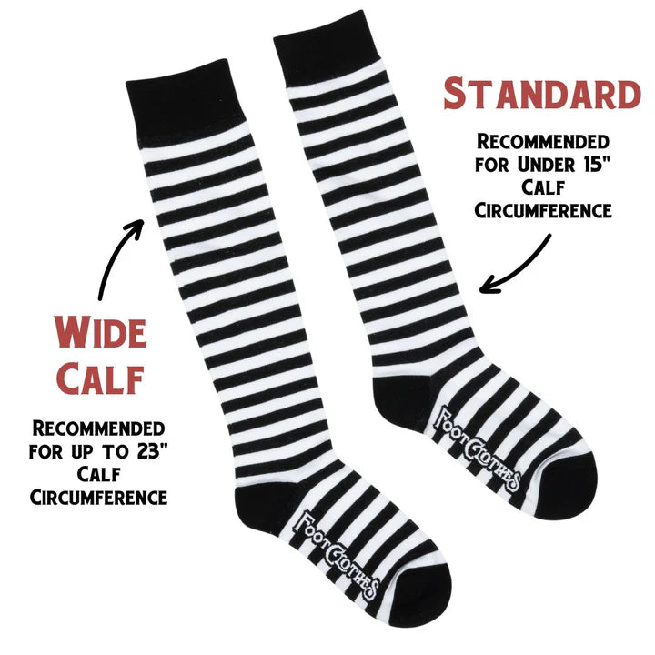 WIDE CALF KNEE HI ASST STRIPE