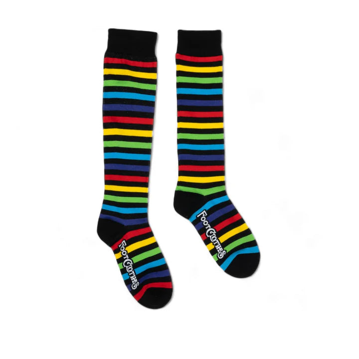 WIDE CALF KNEE HI ASST STRIPE