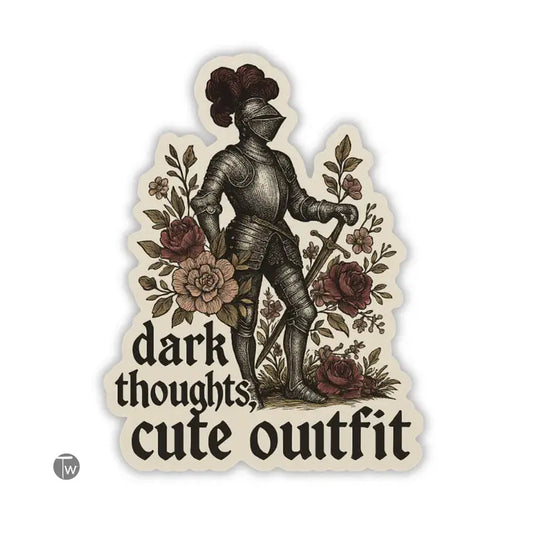 STICKER - DARK THOUGHTS CUTE OUTFIT
