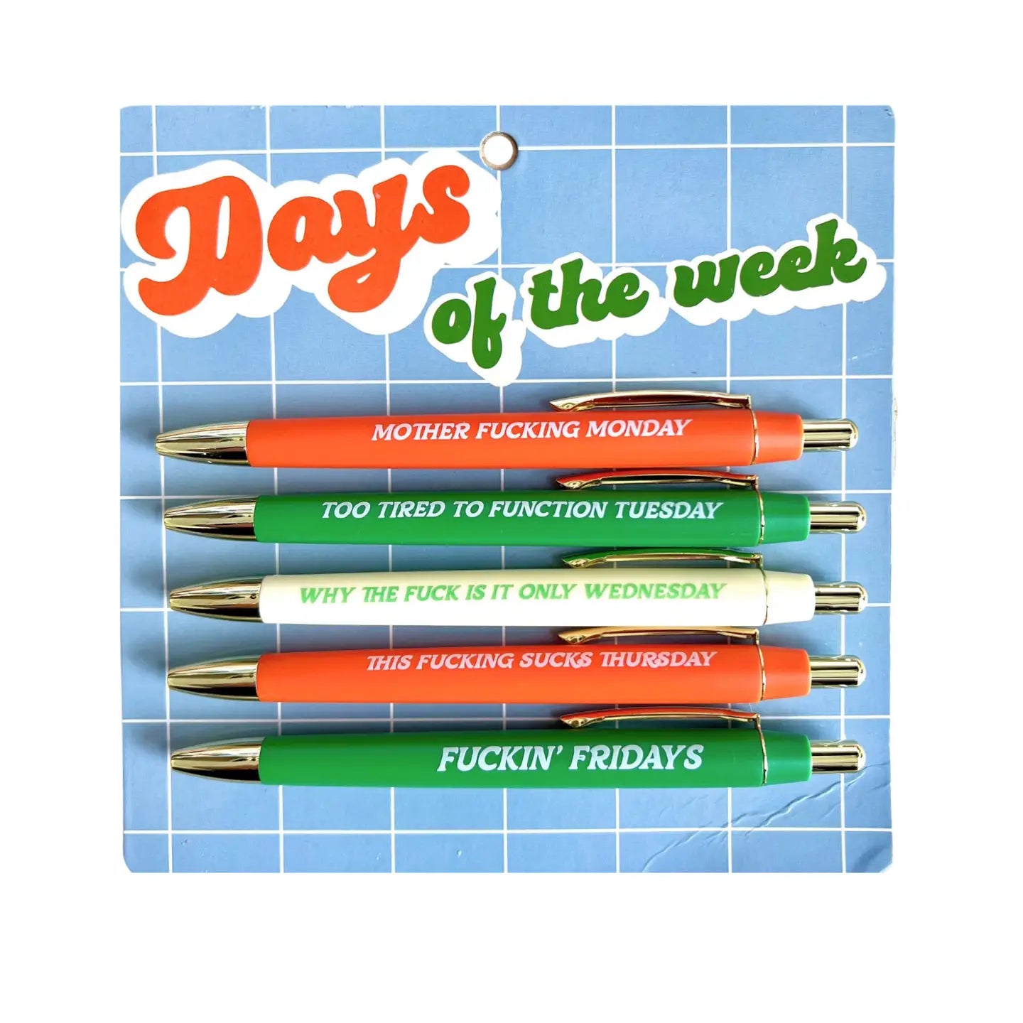 PEN SET - DAYS OF THE WEEK