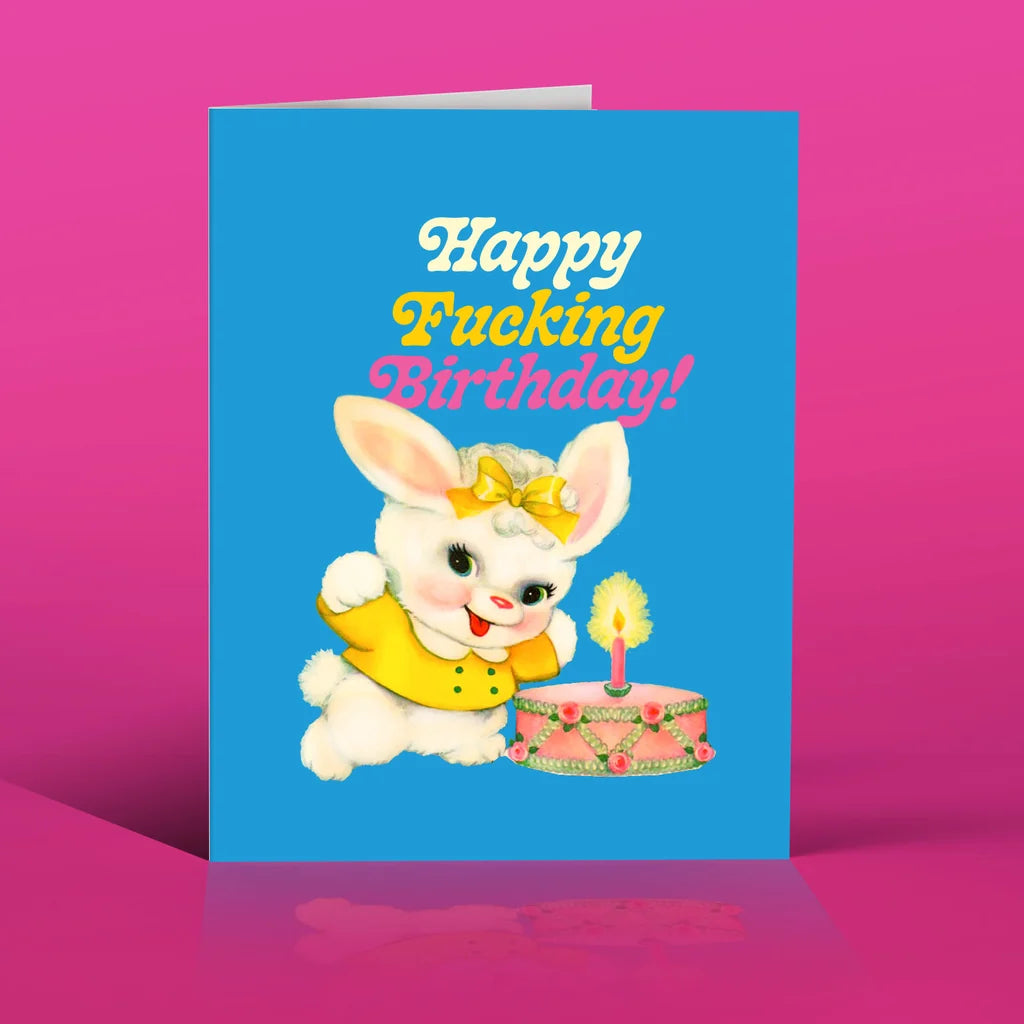 CARD - HAPPY FING BDAY CUTE