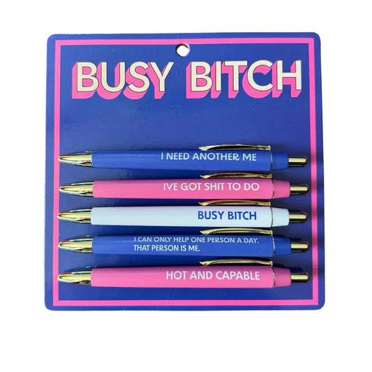 PEN SET - BUSY BITCH