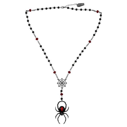SPIDER ROSARY NECKLACE