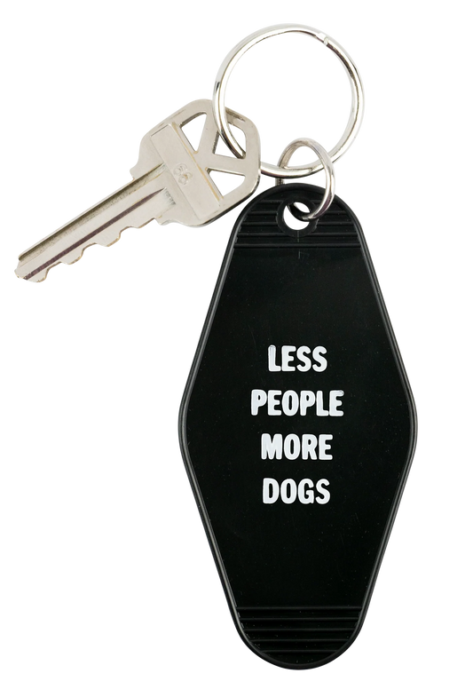 KEYCHAIN - LESS PPL MORE DOGS